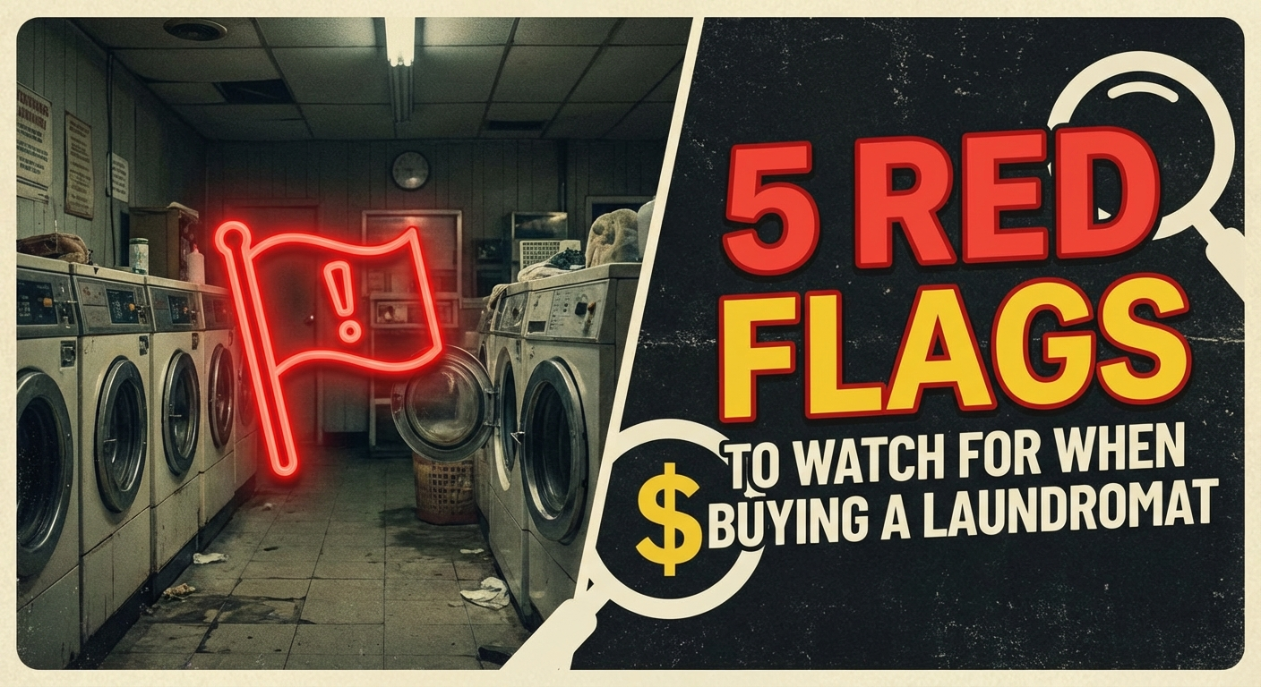 Warning signs and red flags to watch for when evaluating a laundromat for purchase