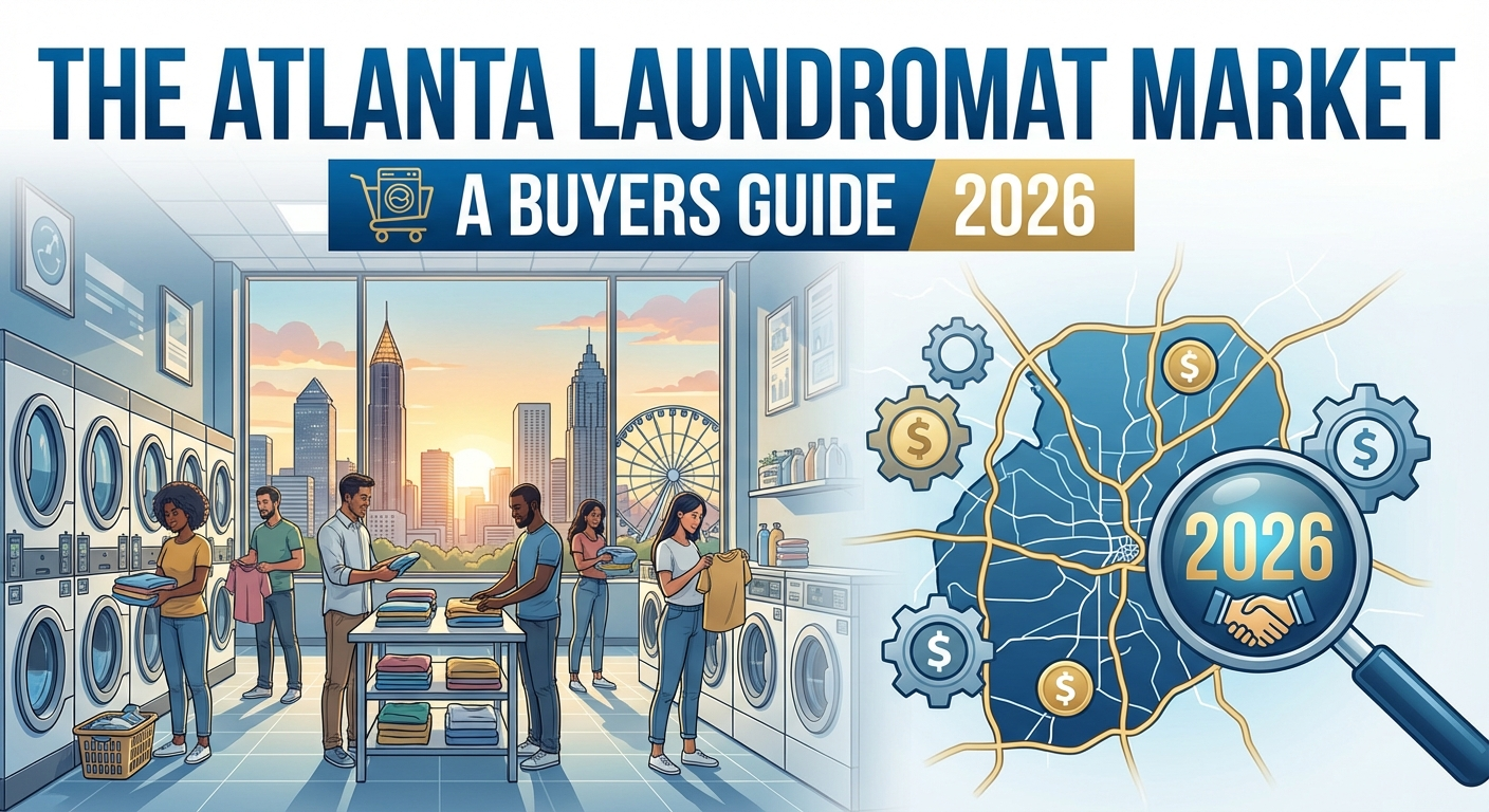 Atlanta metro area with highlighted neighborhoods for laundromat investment