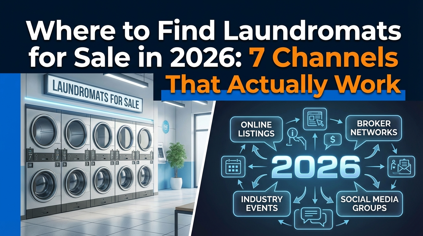 Multiple channels for finding laundromats for sale in 2026